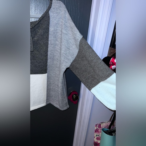 Maurice’s Colorblock Tie back Sweater - Picture 3 of 8